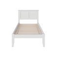 thumbnail image 3 of Madison Twin Solid Wood Platform Bed in White, 3 of 8
