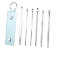 thumbnail image 2 of Yhmxh Home Gadgets-Bathroom Accessories-New Home Essentials Stainless Steel Ear Pick Set Of 6 - Leather Case Included With Ear Cleaner Spring Ear Earwax Removal Tools For Ear Care ear pick, 2 of 7