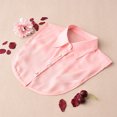 thumbnail image 2 of QualitChoice Simple Design Solid Color False Collar Formal Fashion Chiffon Fake Half Shirt Decorative Detachable Lapel Clothing Decor Pink Point 1 Pc, 2 of 6