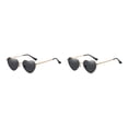 thumbnail image 4 of maskred PVC Heart-Shaped Glasses Non-Slide Silicone Nose Pads And Mulitple Colours For Chic Look Gold Metal black 2Set, 4 of 6