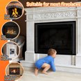 thumbnail image 3 of Fireplace Mesh Guard Screen Cover with 16.4ft Hook and Loop Fastener, PVC Fabric, 1.5mm Grid for Baby Pets Safety Barrier, 3 of 7