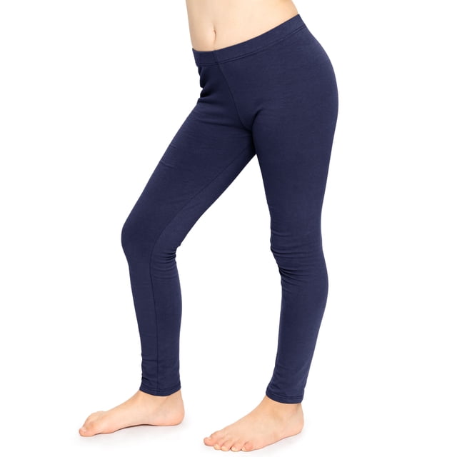 Stretch Is Comfort Girl's Cotton Leggings | Child Size 4 -14