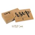 thumbnail image 5 of Inkdotpot 50 Blank RSVP Postcards Rustic Kraft Script Style Print 4"X6" Response Cards,RSVP Reply Card For Wedding,Bridal Shower,Baby Shower, 5 of 5
