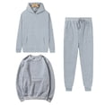 thumbnail image 2 of MeetoTime Women's 3 Piece Outfit Tracksuit Pullover Top Hooded Sweatshirt and Sweatpants Lounge Set, 2 of 5