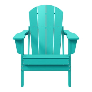 WestinTrends Chaise Adirondack Pliante en Polyéthylène HDPE Classique pour Patio Extérieur Malibu, Bleu Pacifique