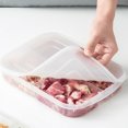 thumbnail image 1 of Vrorvz Removable Compartment Food Storage Container with Lid Snack Organizer for Refrigerator Kitchen Pantry and Office Multi Purpose Portable Lunch Box Vegetable Tray, 1 of 8