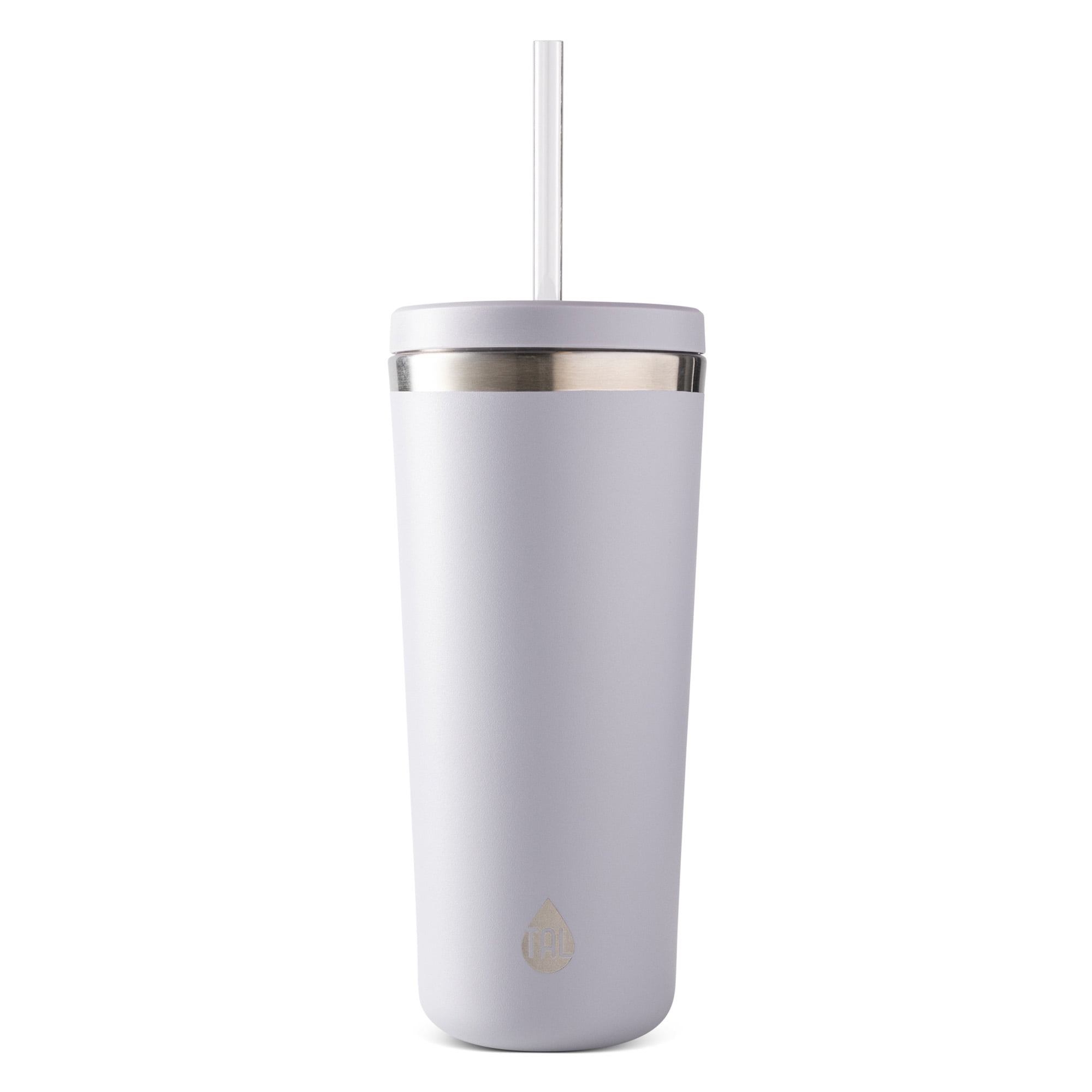 Gobelet Ranger en acier inoxydable TAL avec paille 24 oz, gris bleu