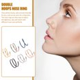 thumbnail image 2 of MasteelfCA 6pcs Stainless Steel Nose Rings Hoops Spiral Nose Rings for Women Nose Jewelry, 2 of 7