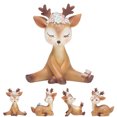 thumbnail image 3 of Desktop Ornament Resin Cute Cartoon Deer Car Interior Ornament Cake Decoration, 3 of 10