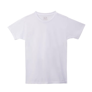 Blanc T-shirts à encolure ronde Fruit of the Loom en paq. de 5