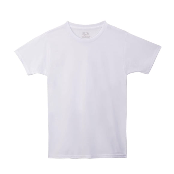 Fruit of the Loom Boys' White Crew T-Shirts, Pack of 5