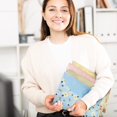 thumbnail image 4 of relayinert 4X File Bag Information Storage Bags Pocket Folders PVC Large-capacity Waterproof Student Stationery Business Supply 1Set, 4 of 6