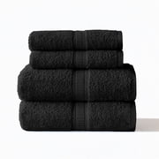 Mainstays 4pk Bundle Set - 2 Hand Towels, 2 Bath Towels