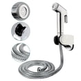 thumbnail image 1 of Toilet Bidet Handheld Douche Bidet Chrome Jet Spray Hygienic Shower Kit, 1 of 7