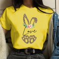thumbnail image 1 of T-shirts d'Été Grande Taille pour Femmes Décontractés T-shirt à Col Rond pour Femmes St. Easter Day Imprimé Décontracté à Manches Courtes T-shirt à Col en V T-shirt pour Femmes en Liquidation, 1 of 4