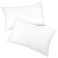 thumbnail image 1 of PiccoCasa Pure Cotton Pillowcases 2 Pcs Soft with Zipper White Standard, 1 of 7