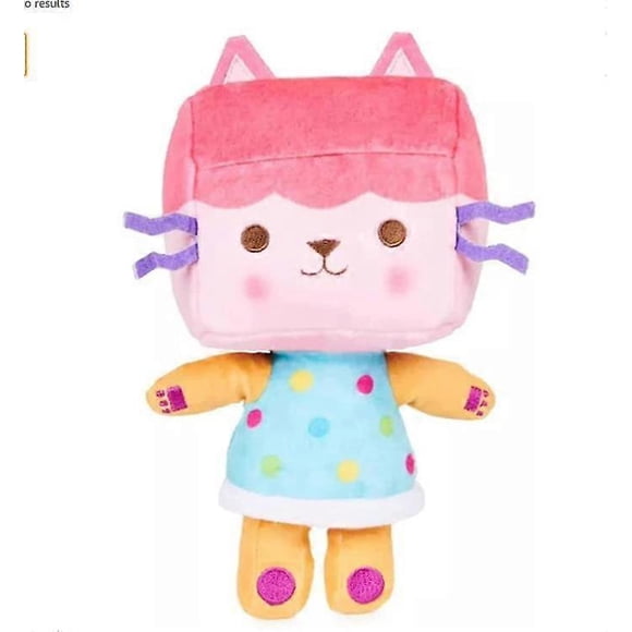 DreamWorks Gabbys Dollhouse, 8-inch Baby Box Cat Purr-ific Plush Toy, Kids Toys for Ages 3 and up