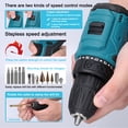 thumbnail image 3 of Perceuse Sans Fil 16,8 V, Tournevis Électrique Domestique, Réglage des Modes de Rotation, Réglage, Perceuse au Lithium, Amélioration de la Maison, 3 of 8