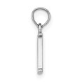 thumbnail image 2 of Diamond2Deal 14K White Gold Block Letter M Initial Pendant for Women, 2 of 6