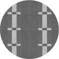 thumbnail image 1 of Ahgly Company Tapis Rond Lavable en Machine Intérieur Transitionnel Gris Canon, 6 Pieds Rond, 1 of 7