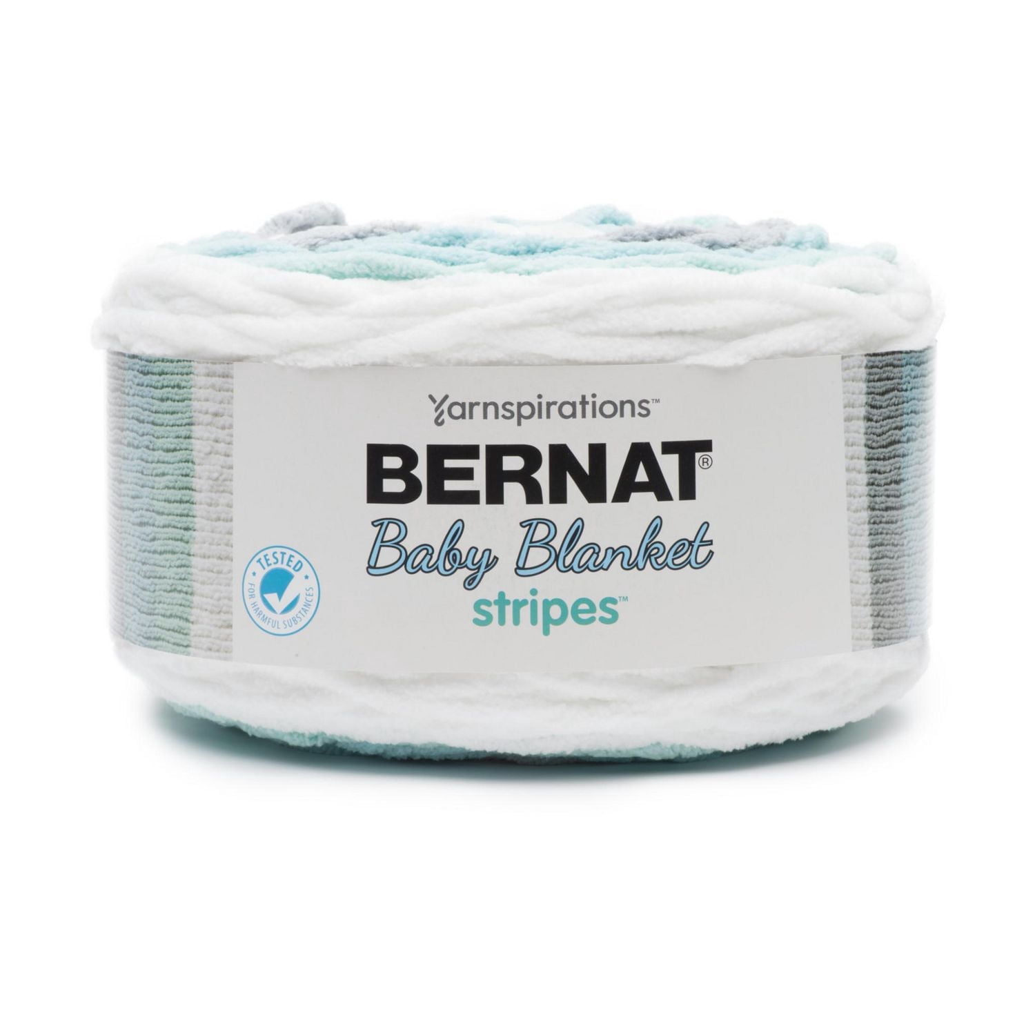 Bernat® Fil Baby Cover Stripes™, Polyester #6 Super Volumineux, 10,5oz/300g, 220 Yards