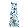 thumbnail image 4 of FcBaudy Robes d'Été pour Femmes, Robes pour Femmes, Jupe pour Femmes Robes d'Été pour Femmes Robe Imprimée Sans Manches à Col Rond Robe Décontractée Robes Femmes Robe, 4 of 5
