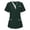 01Green, variante sur yoeyez Tuniques Médicales Grande Taille pour Femmes Col en V Coupe Ajustée Tenue de Travail Entretien Facile Hauts de Sarrau Médicaux Manches Courtes Blouse d'Infirmière Médicale avec Poches Vert 3TG