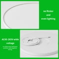 thumbnail image 3 of Yeacher LEDs Ceiling Light Flush Mounting 24W 2520lm Round Ceiling Lamp for Kitchen Bedroom Hallway, 3 of 8