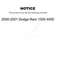 thumbnail image 2 of Transit Auto Front Rear Disc Brake Rotors Semi-Metallic Pads and Drum Kit (7Pc) for Car 2000-2001 Dodge Ram 1500 4WD K8F-102050, 2 of 11
