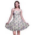 thumbnail image 1 of Bimba Robe Cocktail au-Dessus du Genou pour Femmes Teinture sur Nœuds Smockée Fluide d'Été Robe Soleil-Xx-Grand, 1 of 5