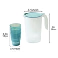 thumbnail image 3 of Distributeur d'Eau Isolé de Grande Capacité avec Tasses / Pichet Résistant à la Chaleur et au Froid pour Réunions de Famille et Activités Extérieures / Couvercle Étanche et Bec Verseur Facile / Contenant pour Boissons d'Été, 3 of 8