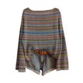 thumbnail image 1 of WTXUE Chandail Fair Isle pour Femmes, Tricot Boho, Chandails Rétro Hiver Automne, Décontracté, Ample, Col Rond, Manches Longues, Léger, Imprimé Artistique, Chandail Vintage, Hauts, T-Shirts Basiques, Couche Chaude d'Hiver, Haut Rose P, 1 of 3