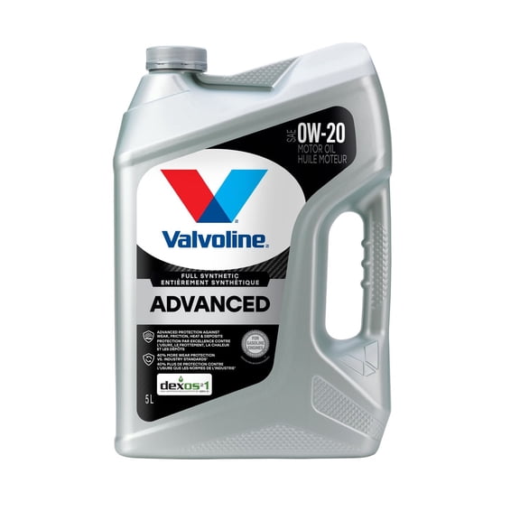 Huile à moteur Valvoline Advanced entièrement synthétique 0W20