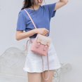 thumbnail image 3 of Fashion Splicing Flap Women Shoulder Bags Clasp Casual Backpack Teenage Mini Hit Color School Bags, 3 of 7