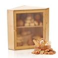 thumbnail image 1 of VEVOR Corner Bread Box for Kitchen Counter Double Layer Bamboo Storage Container, 1 of 9
