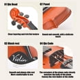 thumbnail image 4 of B Kids Simulation Violin Toy Playable Musical Instrument Beginner Violin With Bow Educational Music Toy 5.91 X 2.76 Inches 1.38 Lb, 4 of 6