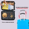 thumbnail image 5 of Toytexx 3-Piece ABS Hardshell Luggage Set with Spinner Wheels, 20"/24"/28" Expandable Suitcases, Built-In Lock-Black, 5 of 5