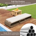 thumbnail image 3 of Gymax Chaise Longue avec Dossier Réglable, Coussin et Rangement pour l'Extérieur, 3 of 4