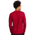 thumbnail image 3 of Hanes T-Shirt Sport FreshIQ Cool DRI Manches Longues Lot de 2, S, Rouge Profond, 3 of 4