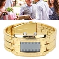 thumbnail image 4 of Men's Watch, Binary Time Mode Display Alloy Men's LED Watch Fashion  Waterproof  For Boyfriend For Daily Wear Men's Gold, 4 of 8