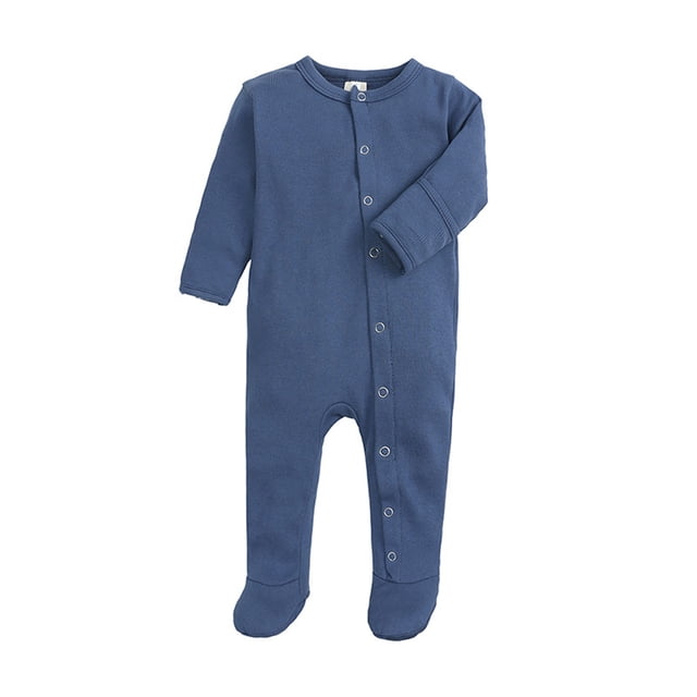 Combinaison Garçon Unisexe à Boutons-Pression Pyjama Doux à Pieds Dormir et Jouer pour et