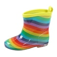 thumbnail image 1 of Kcodviy Toddler Rain Boots Rain Boots for Girls Size 13 Boots Short Rain Boots Toddler Shoes Girls Winter for Toddler Easy on Toddler Snow Boots Lightweight, 1 of 3