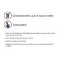 thumbnail image 4 of Salton Coffee, Spice & Herb Electric Grinder - White, CG1990WH, 4 of 4
