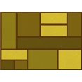 thumbnail image 1 of Ahgly Company Machine Washable Indoor Rectangle Transitional Dark Bronze Brown Area Rugs, 2' x 5', 1 of 7