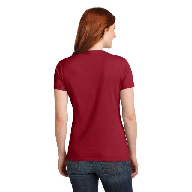 Hanes Ladies 4.5 oz. 100% Ringspun Cotton nano-T V-Neck T-Shirt