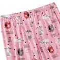thumbnail image 4 of Yoodem Pyjamas pour Femmes Ensembles de Pj pour Femme Été Col Rond Ensemble Pyjamas Manches Courtes Pantalon Long Ensemble de Pyjama Ensembles de Pyjamas pour Dames Ensembles de Détente pour Femmes Z Rose P, 4 of 4