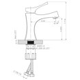 thumbnail image 3 of 18.25-in. W Above Counter White Bathroom Vessel Sink Set For 1 Hole Center Faucet AI-14943, 3 of 5