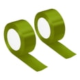 thumbnail image 1 of Unique Bargains 1.5 Inch Wide 24 Yards Satin Ribbon, 2 Pack Double Face Solid Crafts Roll for Party Home DIY Wrapping Decoration, Grass Green, 1 of 6