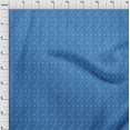 thumbnail image 4 of oneOone Polyester Spandex Medium Blue Fabric Floral Craft Projects Decor Fabric Printed By The Yard 56 Inch Wide, 4 of 5