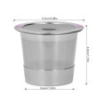 thumbnail image 2 of Filtres à Café Réutilisables pour Dosettes K, Capsules de Dosettes de Café Rechargeables en Acier Inoxydable, Filtre de Dosettes K pour Cafetière, Tasse Simple, 2 of 9
